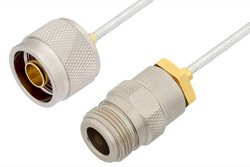N Male to N Female Cable 60 Inch Length Using PE-SR405FL Coax