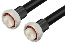 7/16 DIN Male to 7/16 DIN Male Low PIM Cable 192 Inch Length Using 1/2 inch Flexible Coax, RoHS