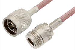 N Male to N Female Cable 36 Inch Length Using RG142 Coax