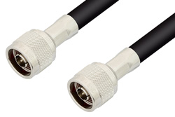 N Male to N Male Cable 24 Inch Length Using LMR-400 Coax