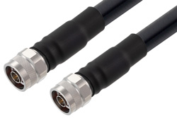N Male with Hex Body to N Male with Hex Body Cable Using LMR-600 Coax and Times Connectors