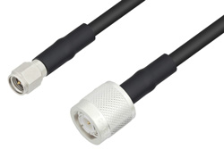 SMA Male to TNC Male With Times Connectors Cable 60 Inch Length Using LMR-195 Coax