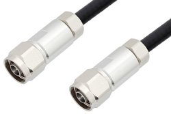 N Male to N Male Low PIM Cable 48 Inch Length Using 1/4 inch Superflexible Coax