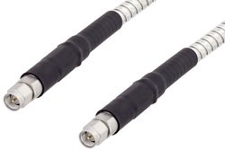SMA Male to SMA Male Low Loss Cable Using PE-P142LL Coax with HeatShrink