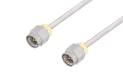 SMA Male to SMA Male Cable Using PE-SR402AL Coax in 150 CM