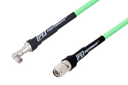 SMA Male Right Angle to TNC Male Low Loss Test Cable 12 Inch Length Using PE-P300LL Coax