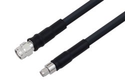 TNC Male to SMA Male Cable 24 Inch Length Using LMR-400-UF Coax with HeatShrink
