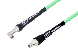 SMA Male to SMA Male Right Angle Low Loss Test Cable 48 Inch Length Using PE-P300LL Coax