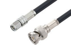 SMA Male to BNC Male Cable 100 CM Length Using LMR-240 Coax