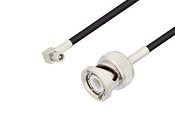 SMC Plug Right Angle to BNC Male Cable 150 CM Length Using RG174 Coax