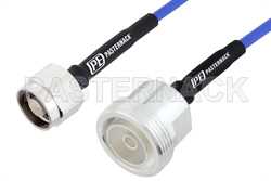  低 PIM 电缆组件，N型公头至7/16 DIN母头，LSZH护套，200 厘米，使用SR402FLJ低PIM同轴电缆，RoHS