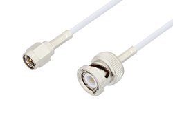 SMA Male to BNC Male Cable 60 Inch Length Using RG188 Coax