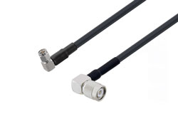 SMA Male Right Angle to TNC Male Right Angle Low Loss Cable Using LMR-240 Coax