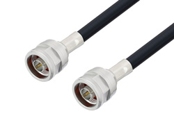 N Male to N Male Cable 36 Inch Length Using LMR-400-UF Coax , LF Solder