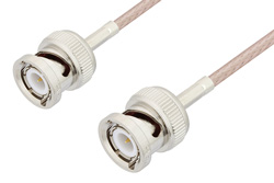 BNC Male to BNC Male Cable Using RG316 Coax, LF Solder, RoHS