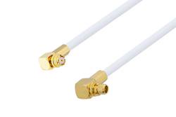 SMP Female Right Angle to MMCX Plug Right Angle Cable Using RG196 Coax