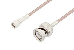 SMC Plug to BNC Male Cable 24 Inch Length Using RG316 Coax