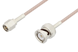 SMA Male to BNC Male Cable Using 75 Ohm RG179 Coax