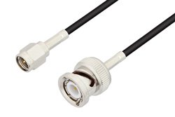 SMA Male to BNC Male Cable Using RG174 Coax