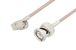 SMA Male Right Angle to BNC Male Cable Using RG316 Coax