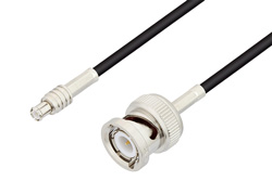 MCX Plug to BNC Male Cable 78.74 Inch Length Using RG174 Coax