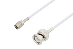 Reverse Polarity SMA Male to BNC Male Cable Using RG188 Coax
