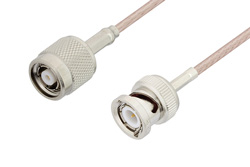 Reverse Polarity TNC Male to BNC Male Cable Using RG316 Coax