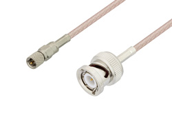 10-32 Male to BNC Male Cable 12 Inch Length Using RG316 Coax