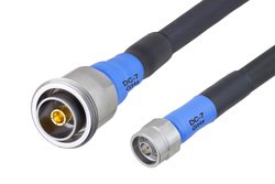 Handheld RF Analyzer Rugged Phase Stable Cable N Male to 7/16 DIN Female Cable Using PE-FF430 Coax, RoHS