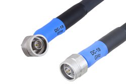Handheld RF Analyzer Rugged Phase Stable Cable N Male to N Male Right Angle Cable Using PE-FF430 Coax, RoHS