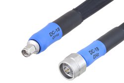 Handheld RF Analyzer Rugged Phase Stable Cable N Male to SMA Male Cable 60 Inch Length Using PE-FF430 Coax, RoHS