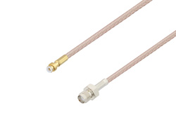 Snap-On MMBX Plug to SMA Female Cable 8 Inch Length Using RG316 Coax