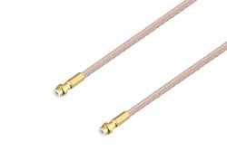 Snap-On MMBX Plug to Snap-On MMBX Plug Cable 8 Inch Length Using RG316-DS Coax