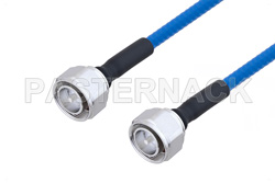 Plenum 4.3-10 Male to 4.3-10 Male Low PIM Cable 36 Inch Length Using SPP-250-LLPL Coax , LF Solder