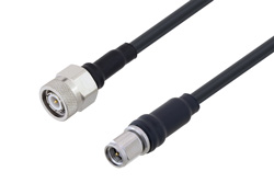 SMA Male to TNC Male Low Loss Cable 60 Inch Length Using LMR-195 Coax