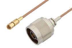 N Male to SSMC Plug Cable 24 Inch Length Using RG178 Coax