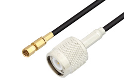 SSMC Plug to TNC Male Low Loss Cable 60 Inch Length Using LMR-100 Coax