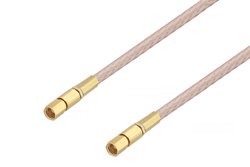 SSMC Plug to SSMC Plug Cable 12 Inch Length Using RG316-DS Coax