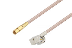 SMA Male Right Angle to SSMC Plug Cable Using RG316-DS Coax