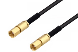 SSMC Plug to SSMC Plug Cable 60 Inch Length Using PE-SR405FLJ Coax