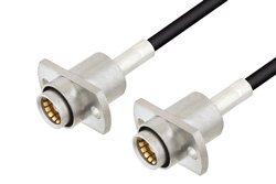 Slide-On BMA Jack 2 Hole Flange to Slide-On BMA Jack 2 Hole Flange Cable Using LMR-100 Coax