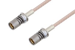 Snap-On BMA Jack to Snap-On BMA Jack Cable 12 Inch Length Using RG316 Coax