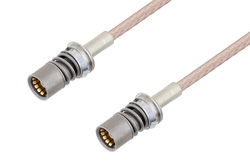 Snap-On BMA Jack to Snap-On BMA Jack Cable 6 Inch Length Using RG316 Coax