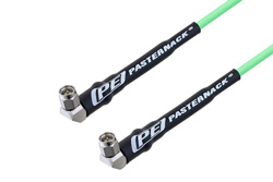 SMA Male Right Angle to SMA Male Right Angle Low Loss Cable 36 Inch Length Using PE-P160LL Coax