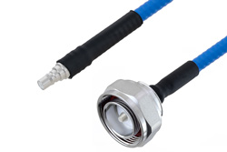 Plenum 7/16 DIN Male to QMA Female Low PIM Cable 50 cm Length Using SPP-250-LLPL Coax , LF Solder