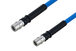 Plenum QMA Male to QMA Male Low PIM Cable 200 cm Length Using SPP-250-LLPL Coax , LF Solder
