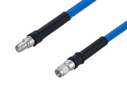 低PIM阻燃级电缆组件，SMA公头转SMA母头，采用SPP-250-LLPL同轴电缆，LF焊接