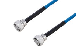Plenum 4.3-10 Male to 4.3-10 Male Low PIM Cable 50 cm Length Using SPP-250-LLPL Coax Using Times Microwave Parts
