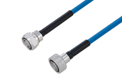 Plenum 4.3-10 Male to Snap-On 4.3-10 Male Low PIM Cable 48 Inch Length Using SPP-250-LLPL Coax Using Times Microwave Parts