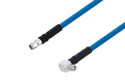 Plenum SMA Male to SMA Male Right Angle Low PIM Cable 36 Inch Length Using SPP-250-LLPL Coax Using Times Microwave Parts